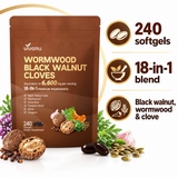 VivoNu Wormwood Black Walnut Cloves package facts
