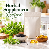 Oil of Oregano with Black Seed Oil herbal routine