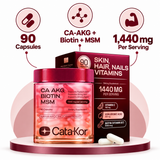 Cata-Kor CA-AKG Biotin MSM package facts