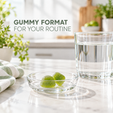Probiotic gummy routine illustration