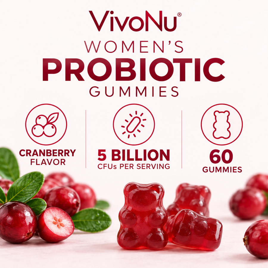 VivoNu Women's Probiotic Gummies product facts