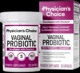 Physician's Choice Vaginal Probiotic with Prebiotics + Cranberry – 30 Capsules product packaging on white background