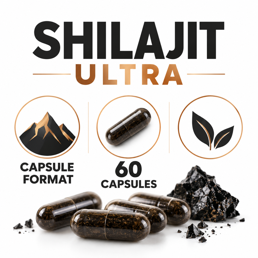 FLYEWA Shilajit Ultra Optimal Potency – 60 Capsules factual product details