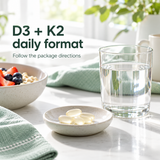 Vitamin D3 and K2 softgel routine