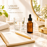 Liquid supplement routine illustration
