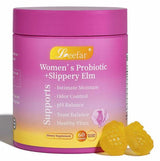 Leefar Women's Probiotic + Slippery Elm Gummies, pineapple flavor, 60 count