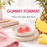 Pineapple gummy format and label directions