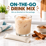 Horchata on-the-go drink mix routine