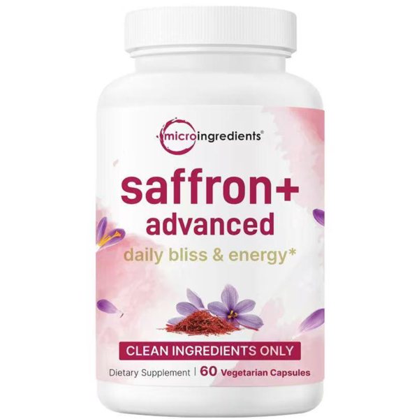 Micro Ingredients Saffron Plus Advanced, 60 veggie capsules