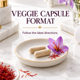 Veggie capsule format and label directions