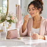 O Positiv URO Vaginal Probiotic Capsules – 60 Vegan Capsules daily routine illustration