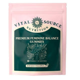 Vital Source Nutrition Premium Feminine Balance Gummies – Hawaiian Pineapple, 60 Gummies product on white background
