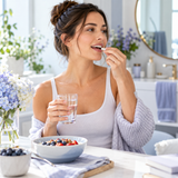 Illustrative morning collagen capsule routine