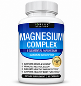Toplux Nutrition Magnesium Complex – 1,000 mg, 90 Capsules product image on white background