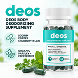 Deos Body Deodorizing Supplement ingredients and 30-capsule facts