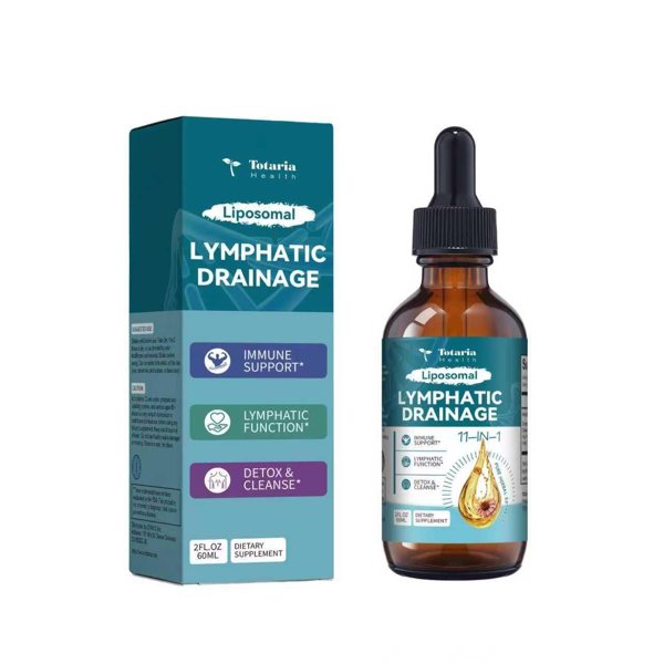 Totaria Liposomal Lymphatic Drainage 2 fl oz dropper bottle and box