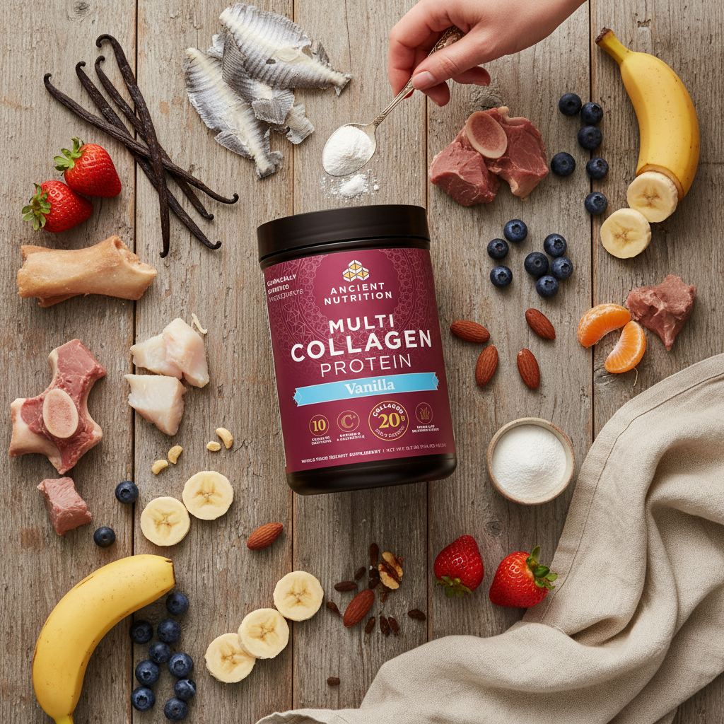 UGC flat lay vanilla ingredients