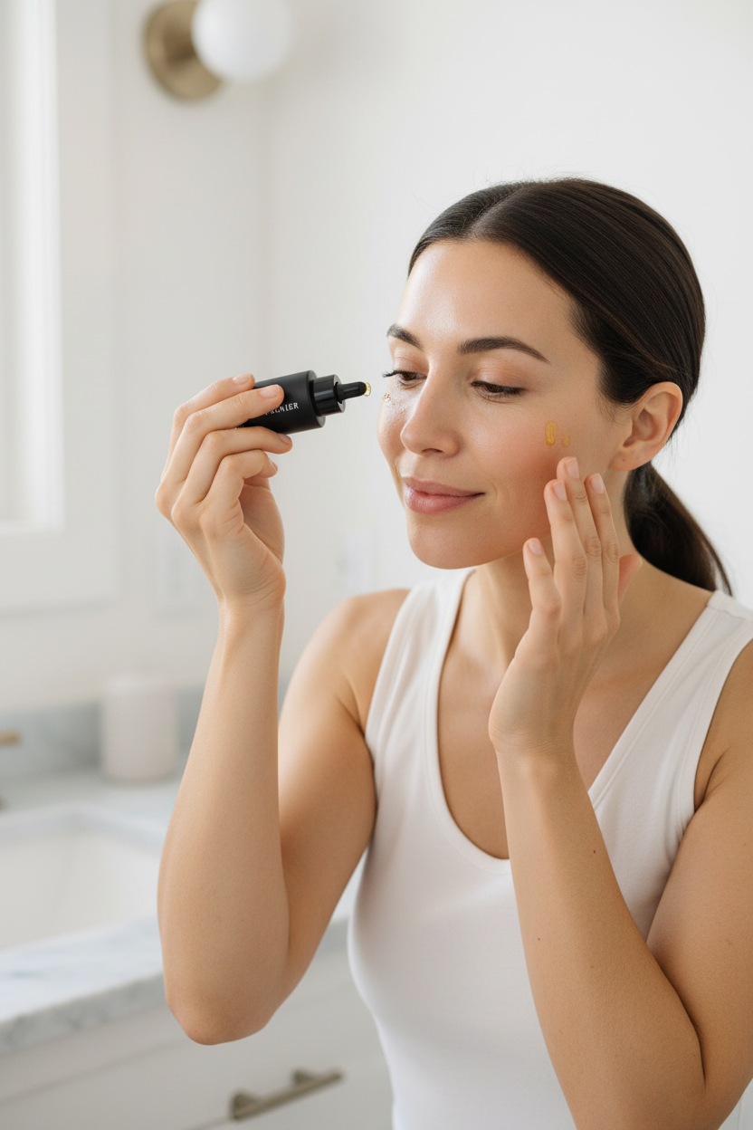 UGC lifestyle Le Prunier Plum Beauty Oil application