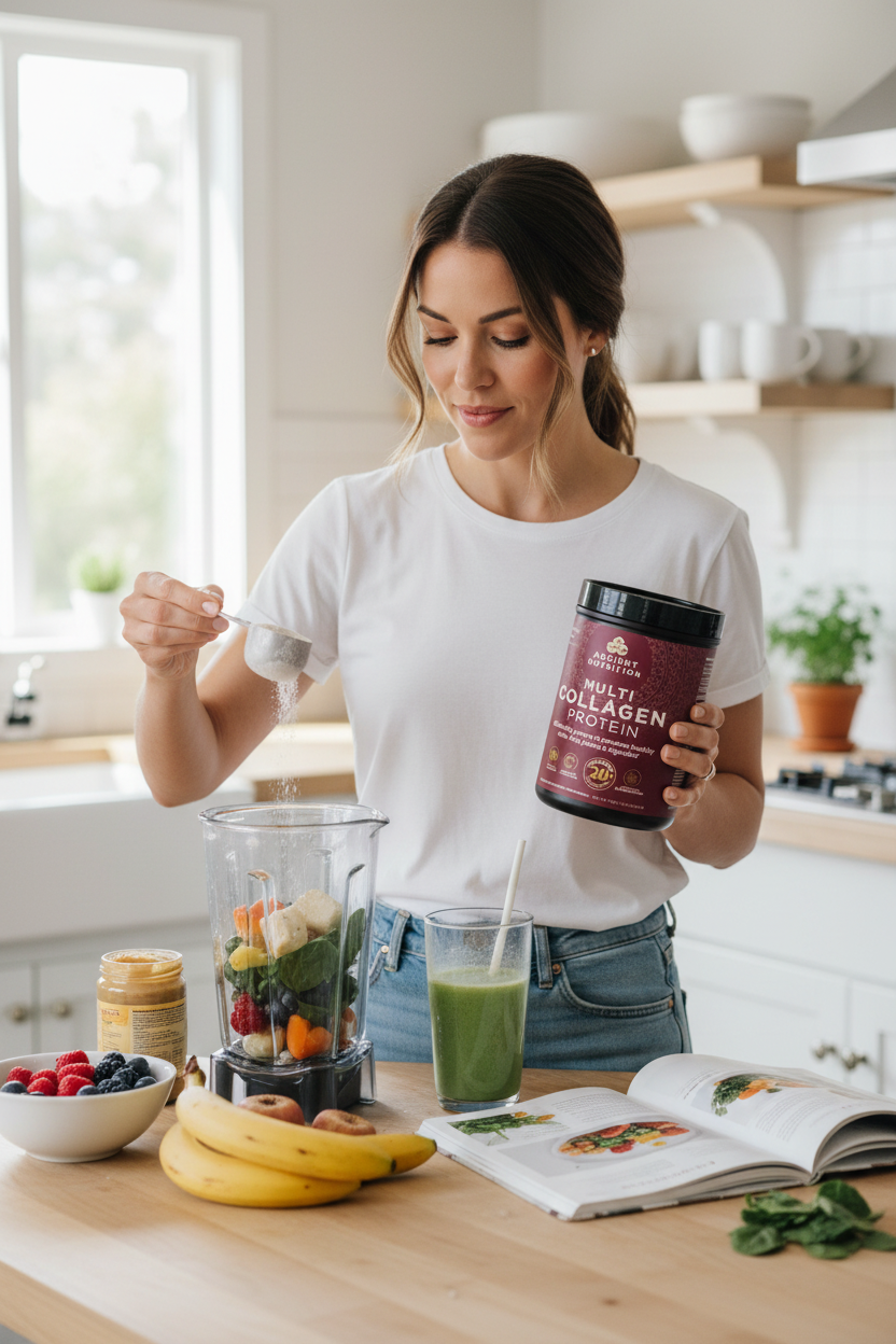 UGC lifestyle woman smoothie