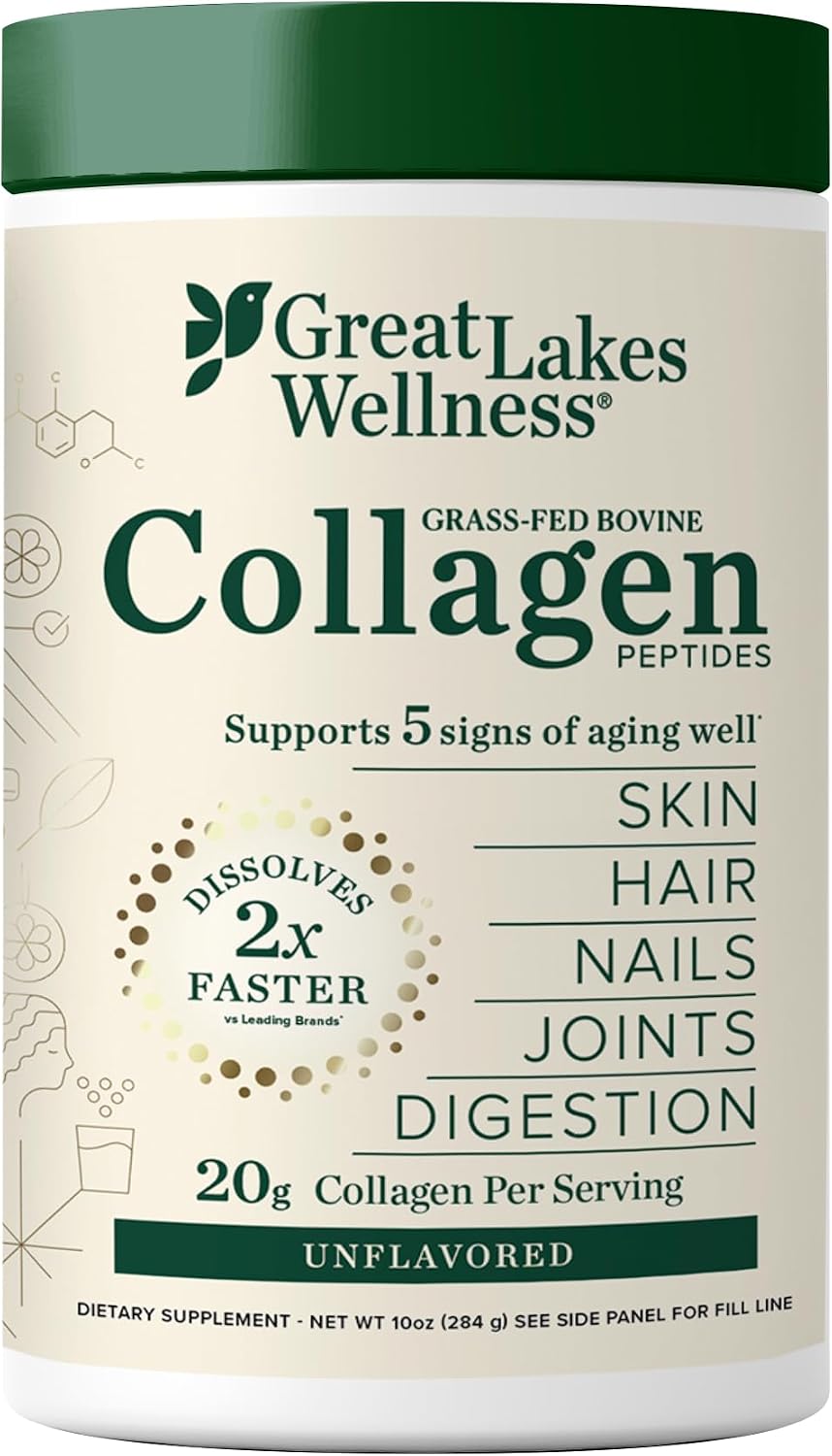 Great Lakes Wellness Collagen Peptides Powder front