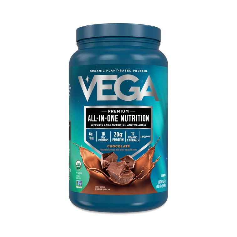 Vega All-in-One Nutrition Organic Protein Powder – Chocolate, 25 oz