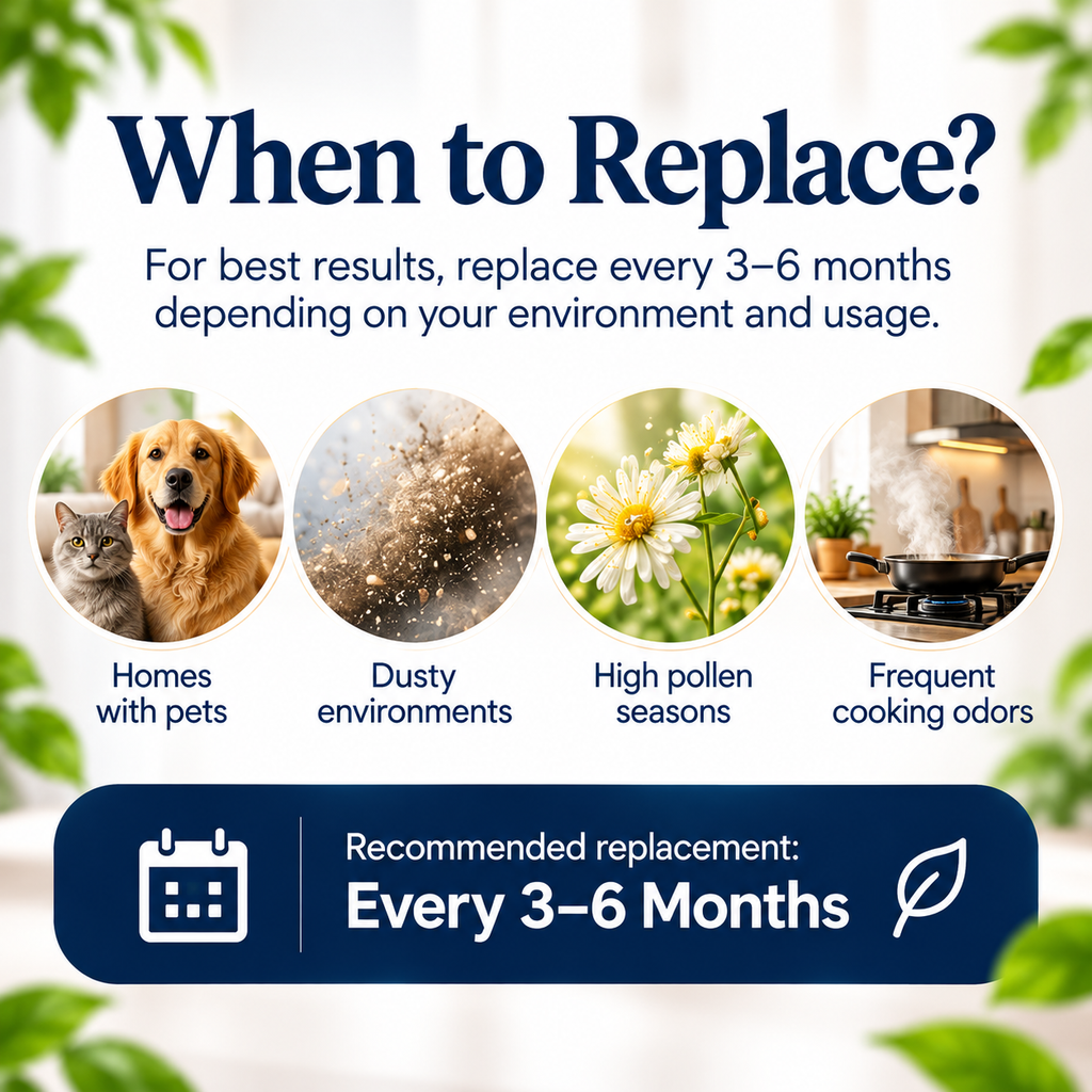 VitaAir P60 replacement filter replacement guidance