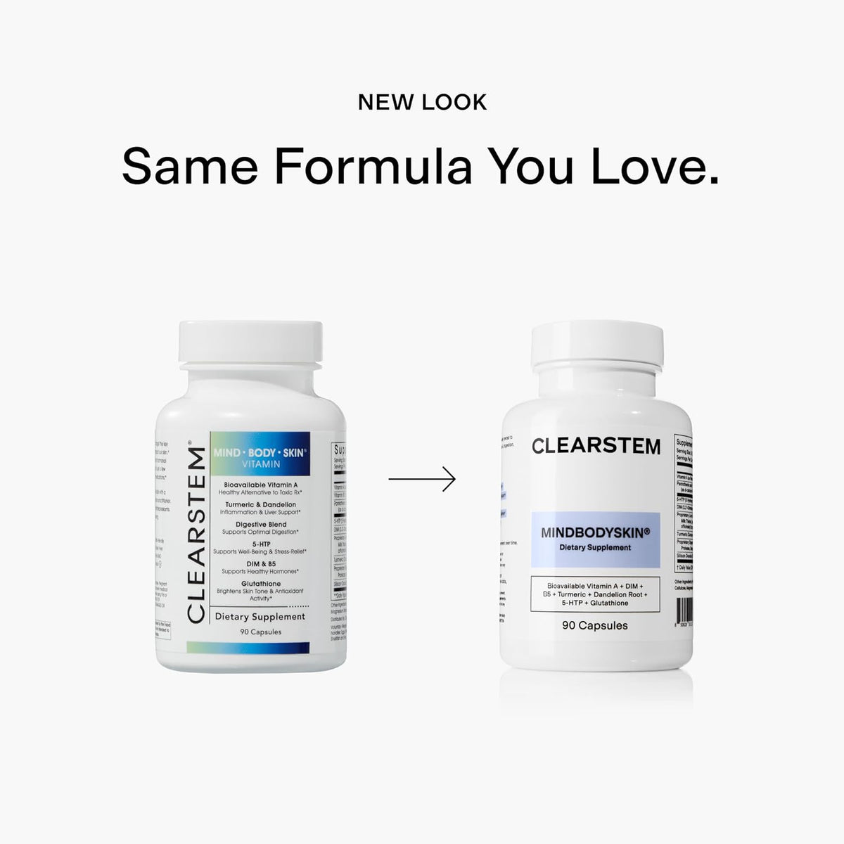 CLEARSTEM MINDBODYSKIN Dietary Supplement Capsules