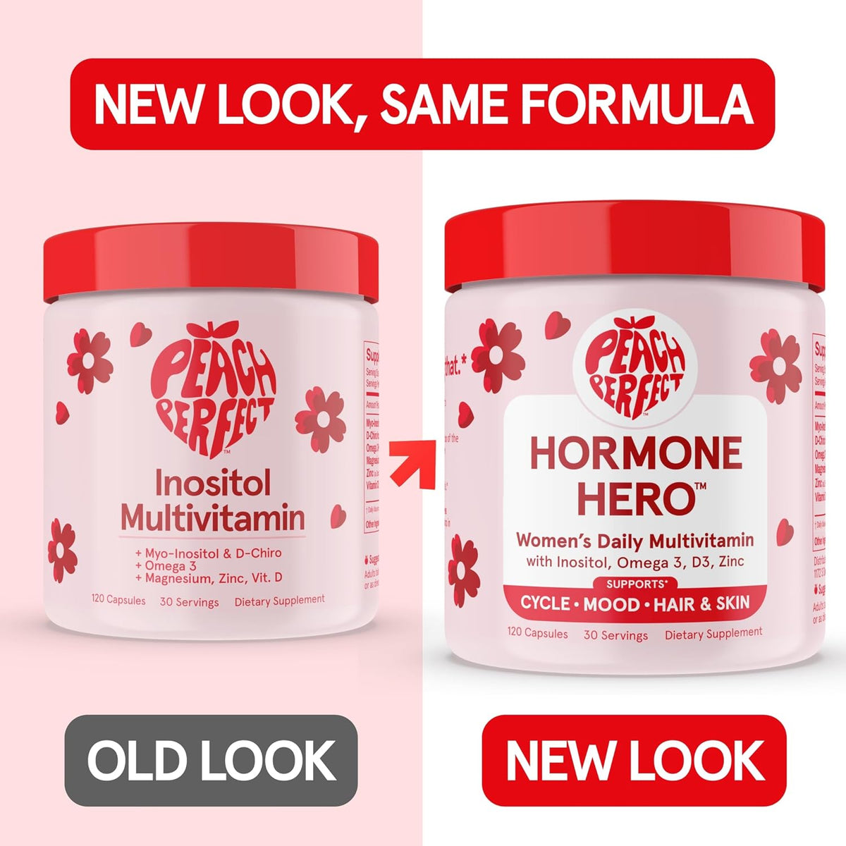 Peach Perfect Hormone Hero Women's Multivitamin Capsules