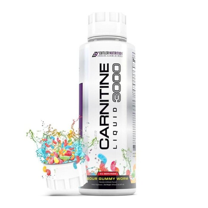 Cutter Carnitine Liquid 3000 – Sour Gummy Worms
