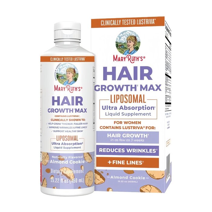 MaryRuth's Hair Growth Max Liposomal Liquid – Almond Cookie