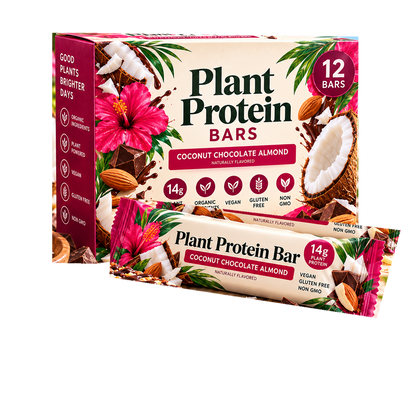 Coconut Chocolate Almond free protein bar box