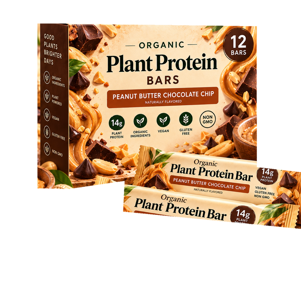 Peanut Butter Chocolate Chip plant protein bars 12 count