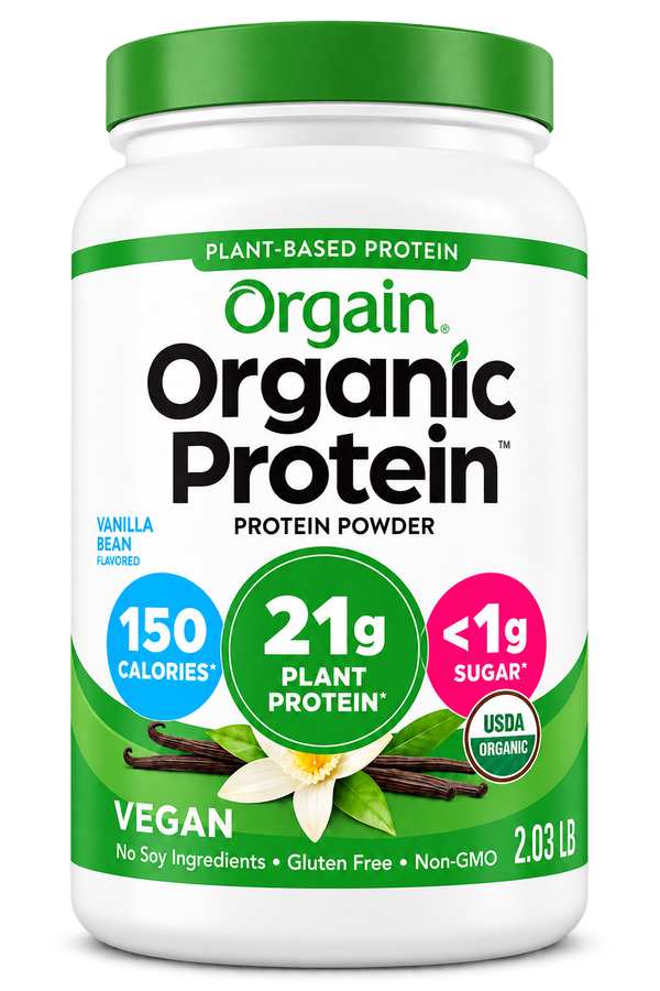 Orgain Organic Protein Vanilla Bean tub