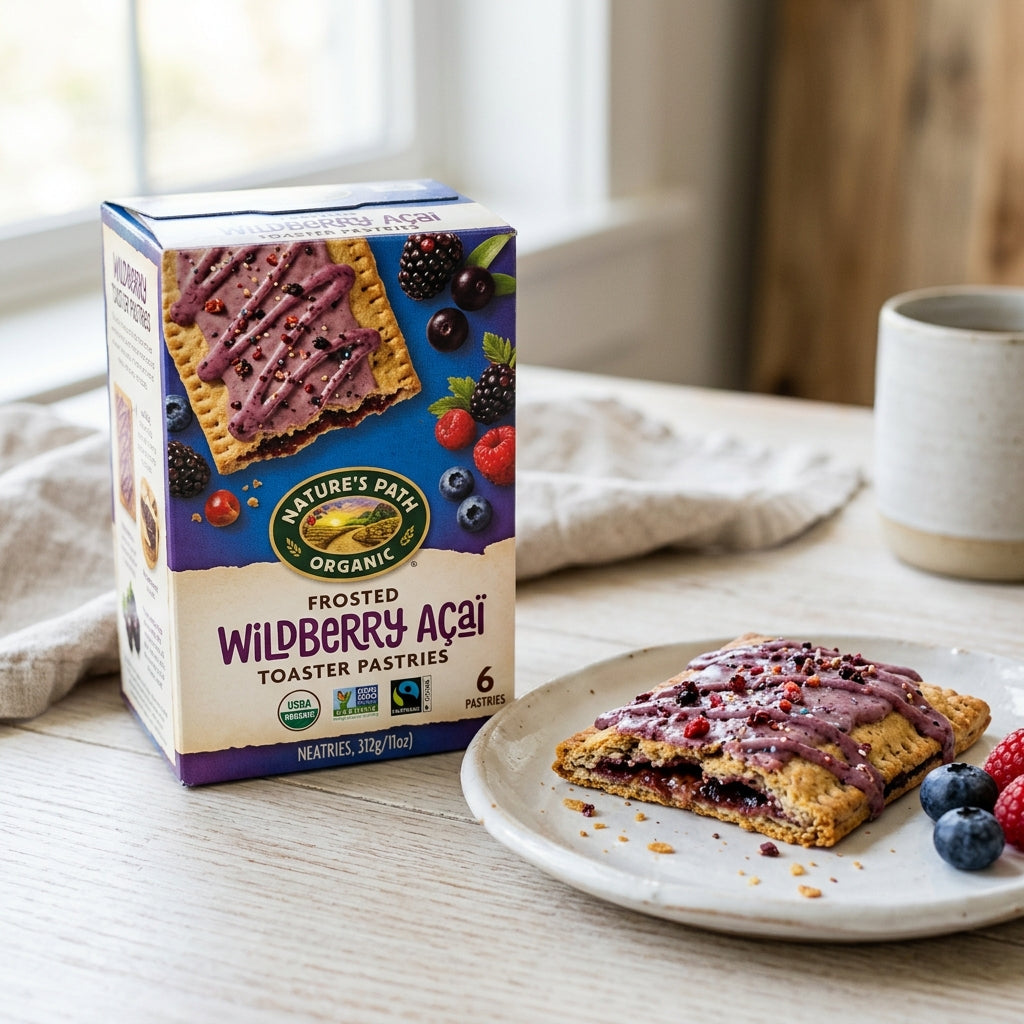 Nature's Path Organic Frosted Wildberry Acai Toaster Pastries — 11 oz, Pack of 12